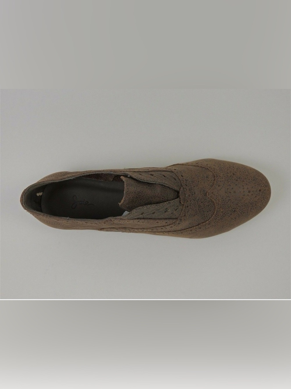 Joie Brown Leather Wingtip Slip-On Shoes